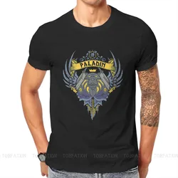 世界warcraftのゲームtシャツ男性のためのパラディンソフト夏スウェットtシャツ高品質のトレンディなふわふわ