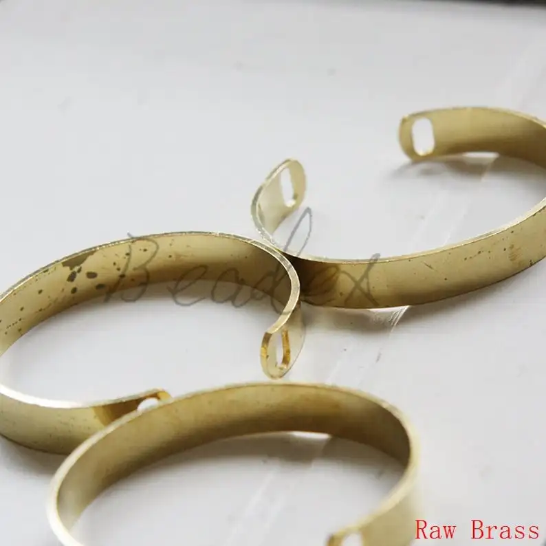 DIY Supply-Solid Brass Finding Cuff Bangle Accessories - 60x50mm (3289C)