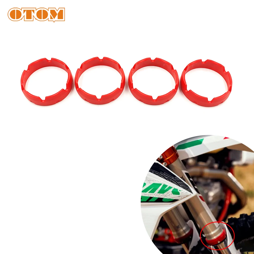 OTOM For KTM SX-F EXC XC SMR 105 250 450 690 Motocross Front Fork Protection Ring Motorcycle Shock Absorber Anti-wear Sleeve Red