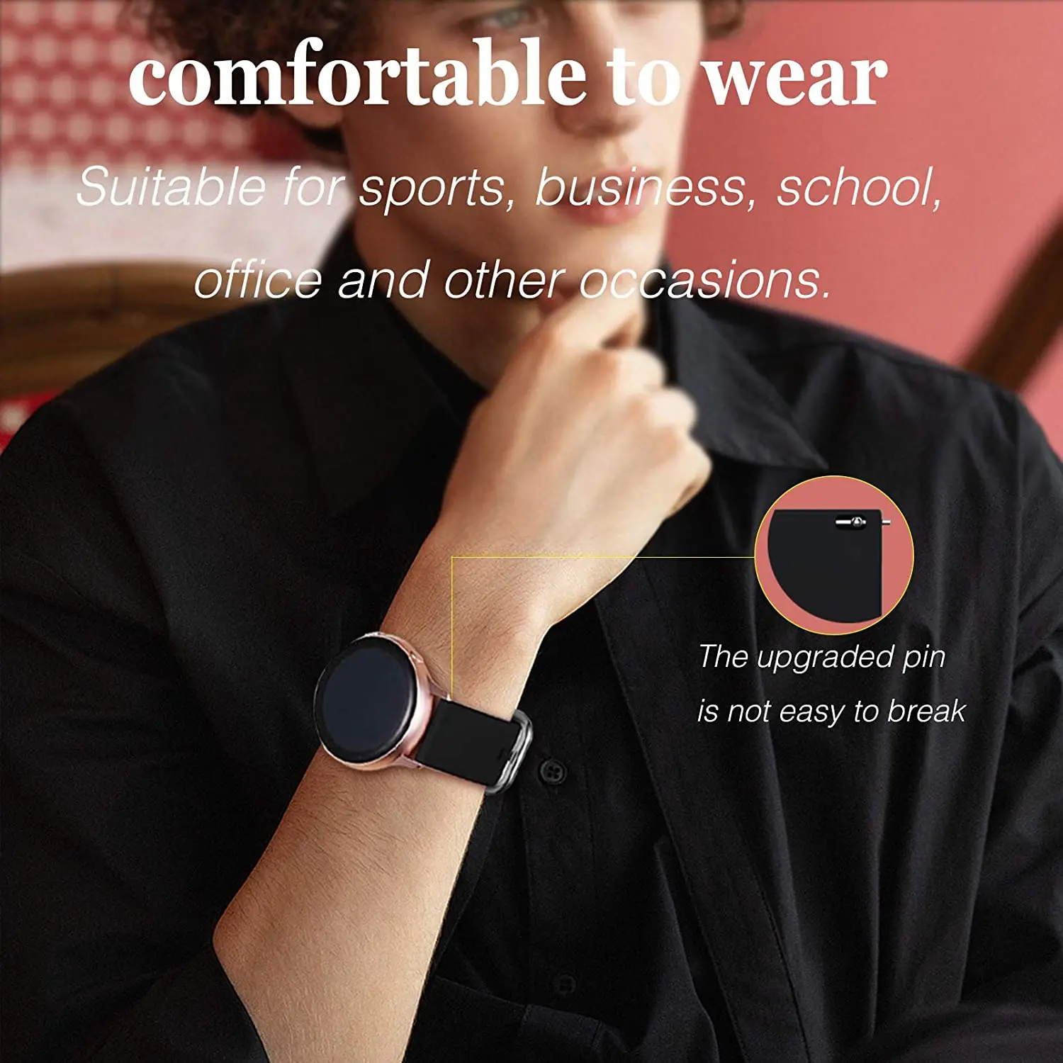 19色20ミリメートルシリコーンスポーツ用ストラップ腕時計4/アクティブ2 40ミリメートル44ミリメートル/腕時計4クラシック46ミリメートル42ミリメートル/腕時計3 41ミリメートルバンド