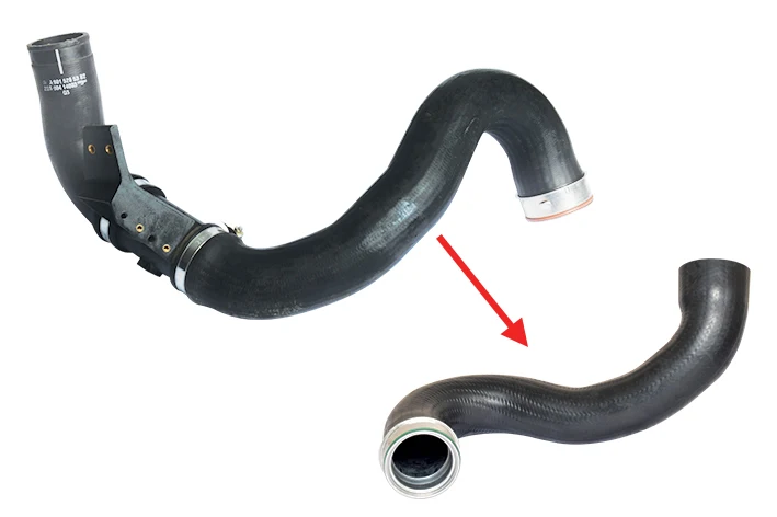 TURBO HOSE EXCLUDING PLASTIC PIPE BIG HOSE SHOWN WITH ARROW 9015283982 9015285382 5120147AA