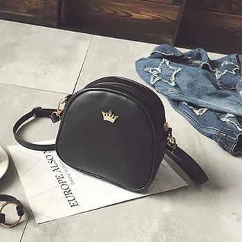 Fashion Women Messenger PU Leather ShoulderLady Crossbody Mini  Female Crown Evening Bags purses handbags for women 2020