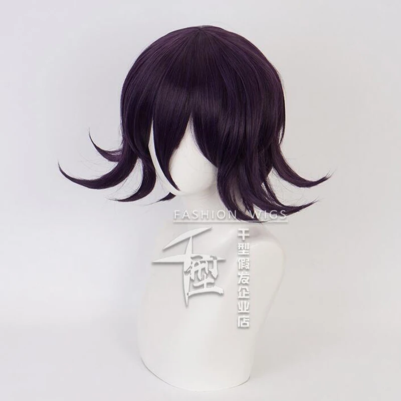 Anime Danganronpa V3 uccisione armonia Ouma Kokichi parrucca corta Costume Cosplay Dangan Ronpa capelli sintetici termoresistenti parrucche da uomo