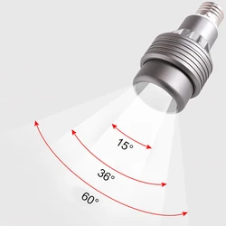 Ustawianie ostrości LED E27 15 do 60 stopni regulacja ostrości Zoomable Aperture możliwość przyciemniania żyrandol restauracja jadalnia Art lampa punktowa