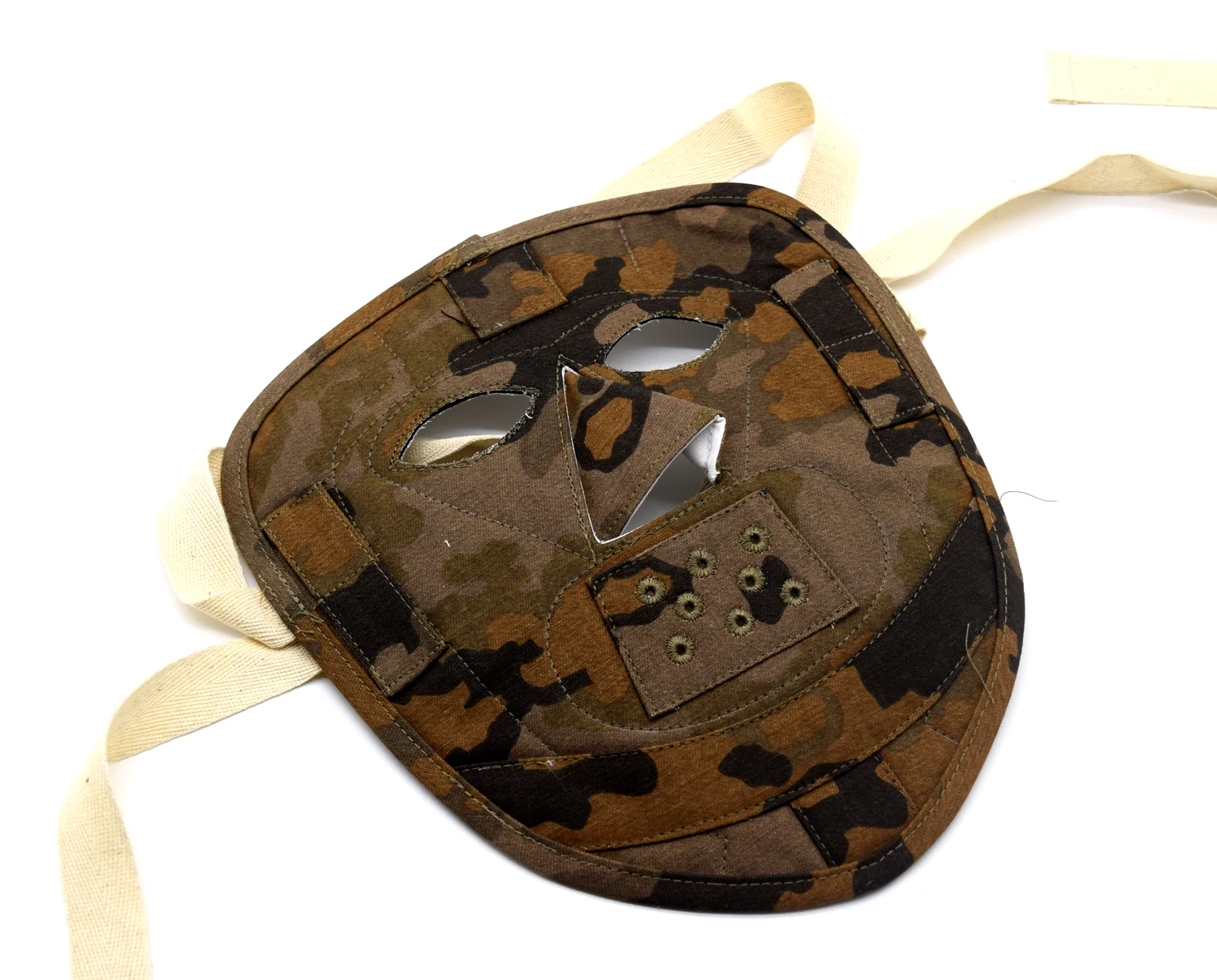 Military War Reenactment WW2 German Elite Oak Camo Face Mask Autumn Color