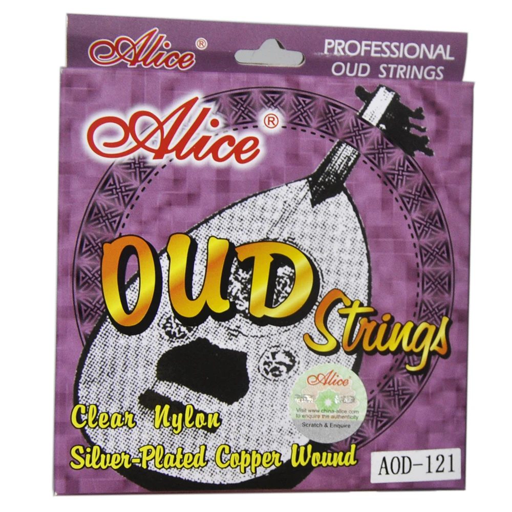 5 Sets Alice AOD121 OUD Strings Nylon Silver-plated Copper for 12-string Oud