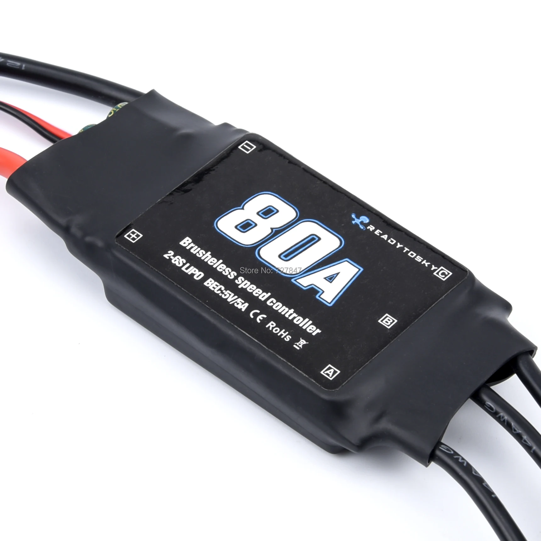 

Новый 80A 2-6S ESC бесщеточный регулятор скорости ESC с 5V 5A UBEC для радиоуправляемого самолета, вертолета, FPV, вертолета, дрона