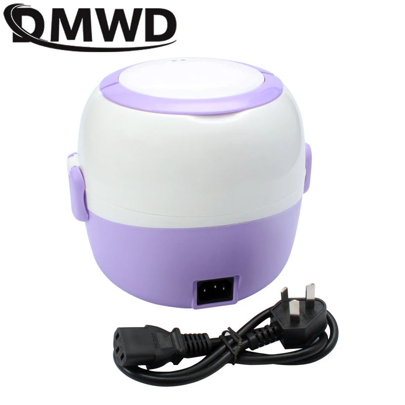 MINI Rice Cooker Insulation Heating Electric Lunchbox 2 Layers Portable Steamer Multifunction Automatic Food Container 110/220V