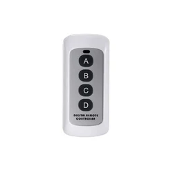 Wireless RF433 Remote Controller 4 Buttons works for Light Switch 433MHz Distance 20m digital