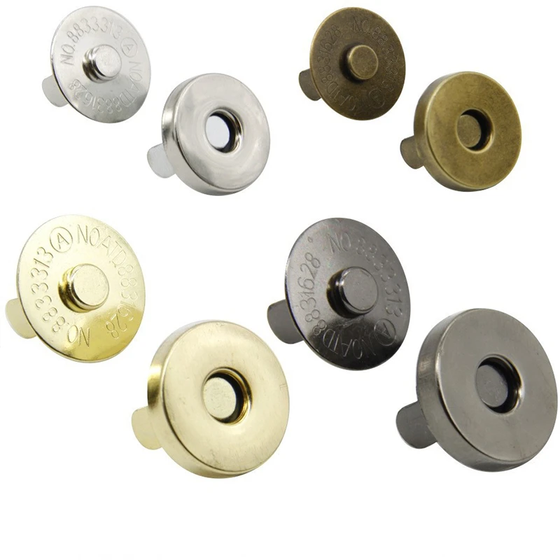 

10 pcs 14/18mm Pick Metal Strong Magnetic snap fasteners Clasps Buttons For Handbag purse wallet Bags Parts Accessories