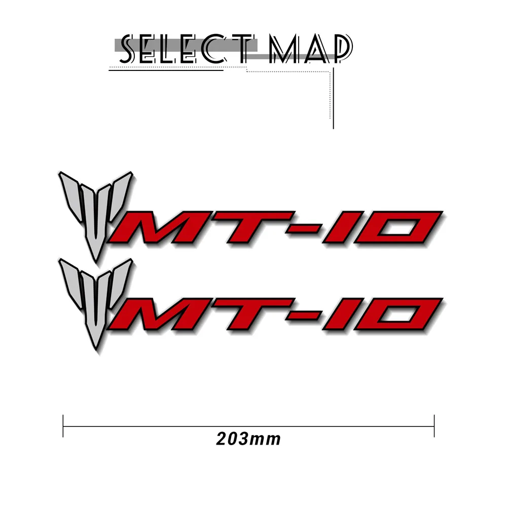 Pegatinas Motorcycle Reflective Stickers Body helmet fuel tank Waterproof logo decal For Yamaha MT-10 mt10 mt 10