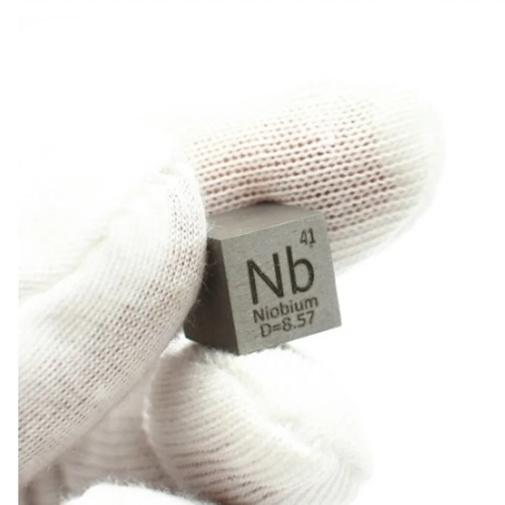 Elemental Cube 10Mm Metalen Kubus Van Niobium, Titanium, Nikkel, wolfraam En Koper Voor Periodieke Tafel Collectie En Cadeau Display