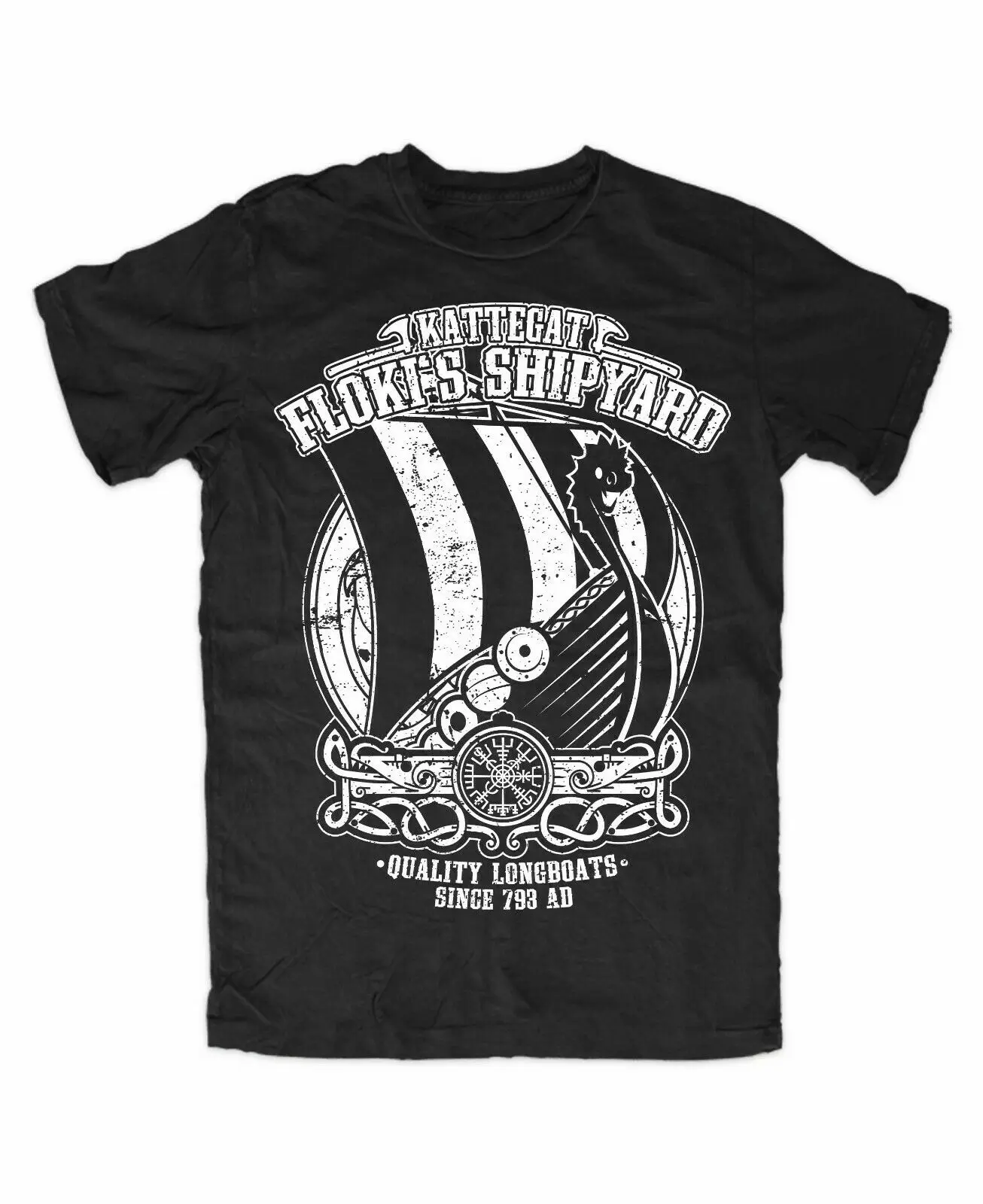 Flokis Shipyard Berserker Vikinger Valhalla Ragnar T-Shirt. Summer Cotton Short Sleeve O-Neck Mens T Shirt New S-3XL