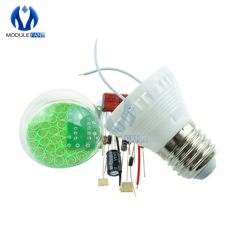 M126 1 Set Energy-Saving Light 38 LEDs Lamps DIY Kits Electronic Suite