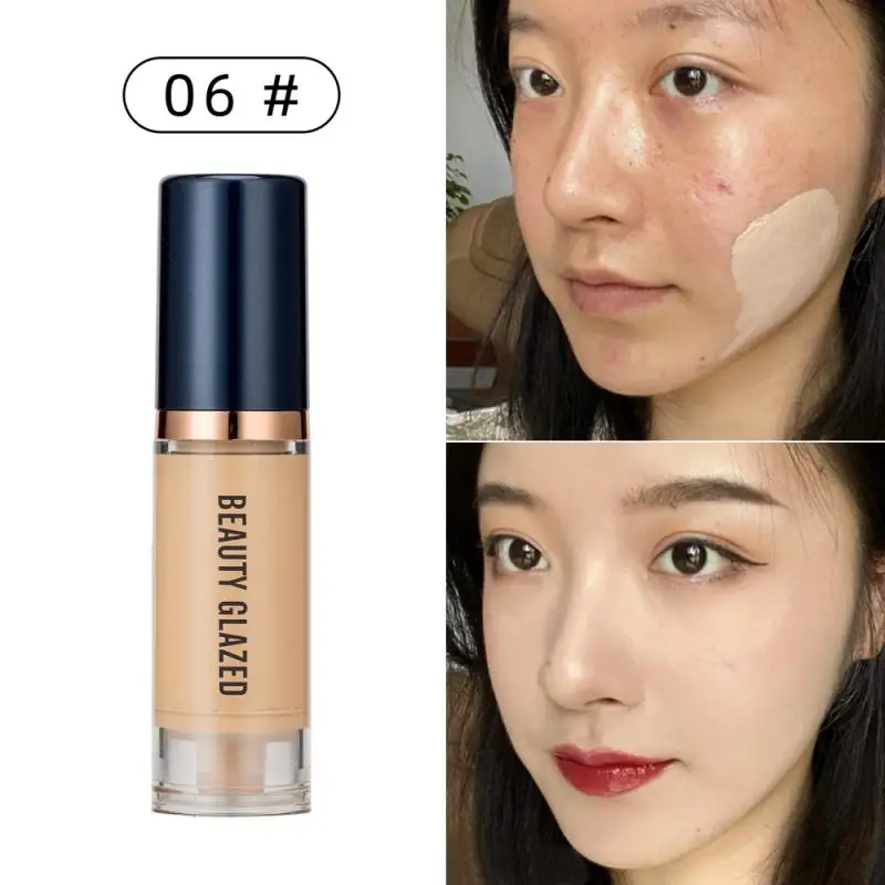 Beauty Glazed 6 Colors Full Cover Liquid Concealer Makeup 6ml Eye Dark Circles Cream Face Corrector Waterproof Make Up Concealer