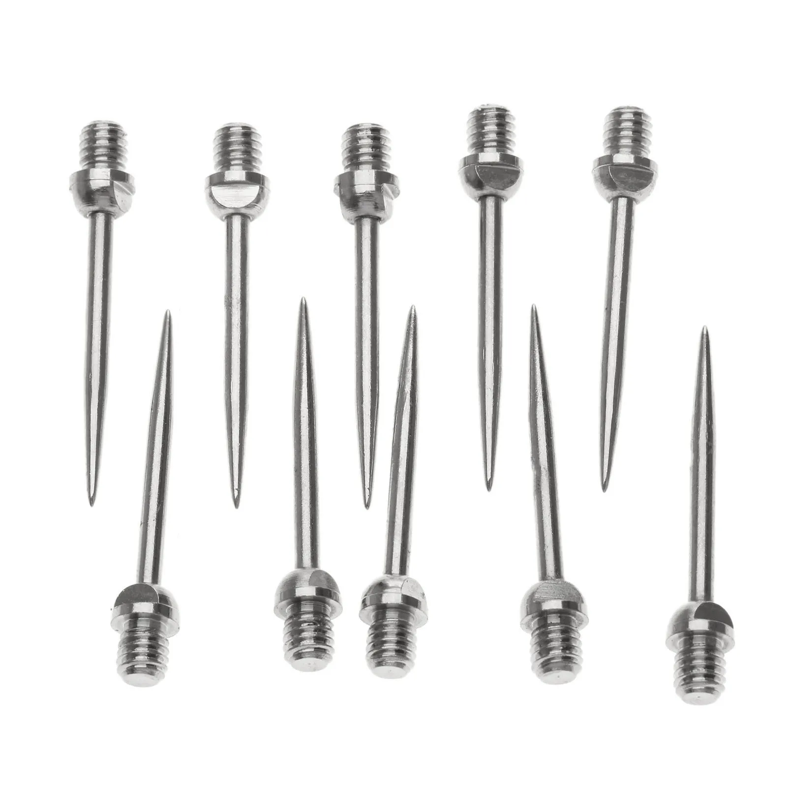 10pcs Darts Steel Tips Conversion Dart Tip Points Flights Shafts Silver steel Needle Harrows darts Accessories