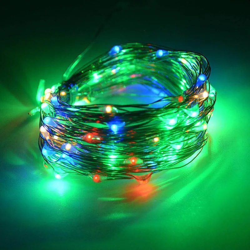 100LED solar copper wire lamp led lamp string courtyard waterproof lamp string Christmas Day decorative lamp