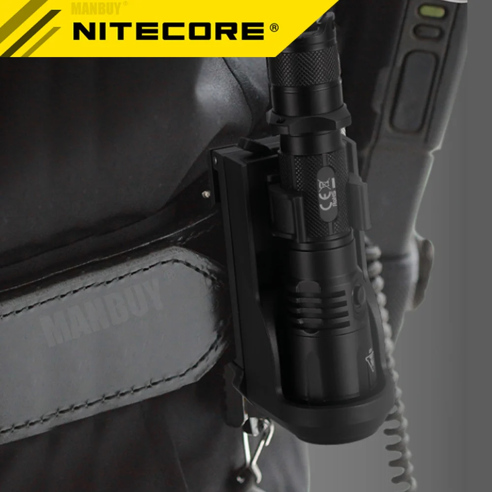 NITECORE NTH25 Holster Mount Holder for Flashlights MH25GTS R25 P26 P20 P20UV Duty Belt Hunting Original Professional Accessorie