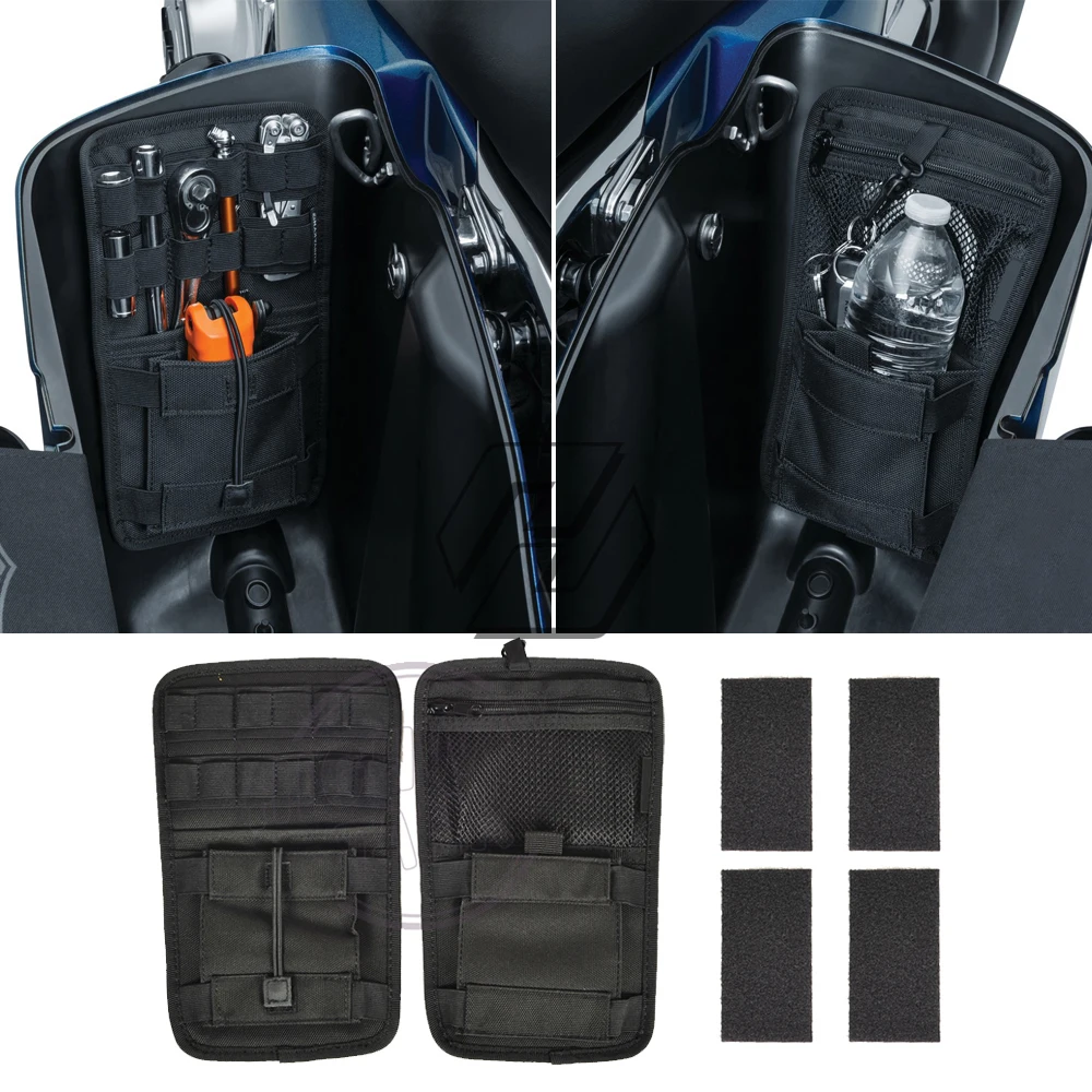 

Motorcycle Saddlebag Organizer Hard Bags Storage Toolbags Case for Harley Davidson All Touring Road King Glide Street