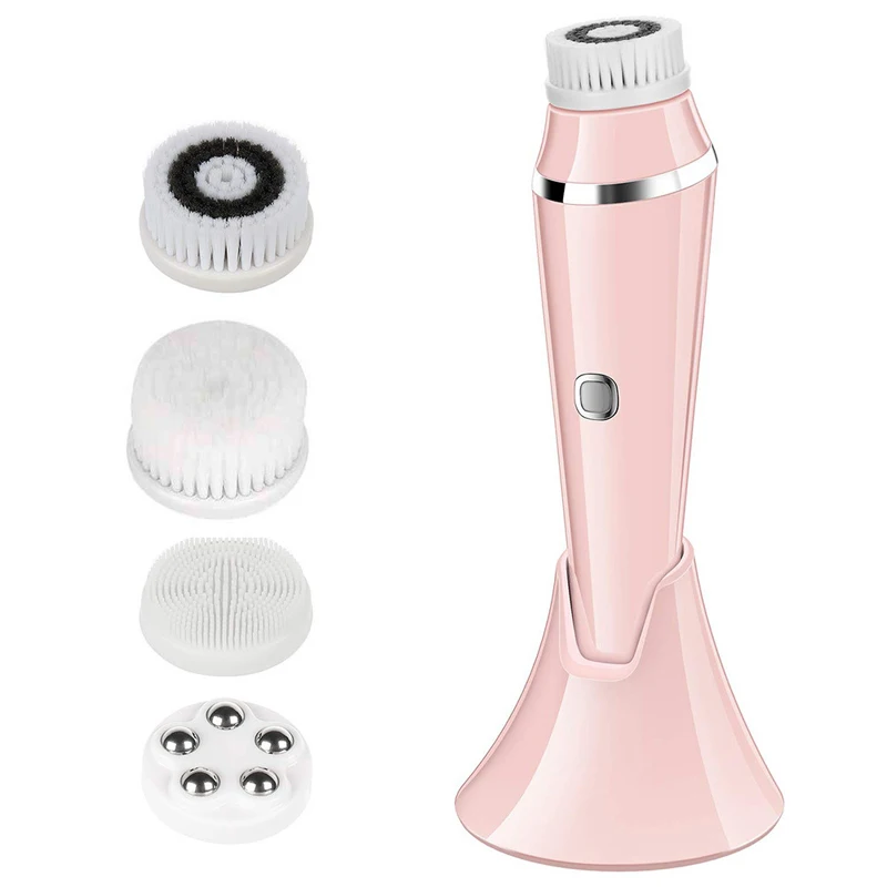 

Free Shipping Silicone Waterproof Facial Cleaner Electric Pore Cleaner Soft Hair Electric Facial Brush