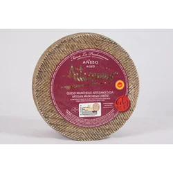Manchego formaggio artigiano invecchiato D.O.P. -ARTEQUESO. -Pezzo 3,2Kg circa