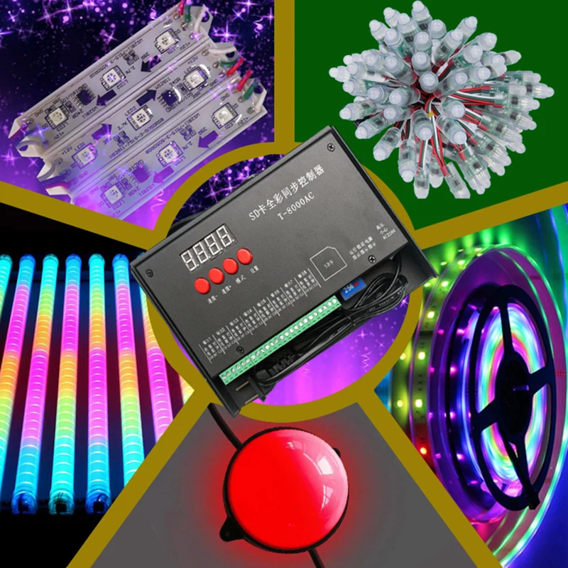 SD 카드 픽셀 컨트롤러 RGB Led 컨트롤러, WS2801, WS2811, SK6812, WS2812B, LPD6803, 프로그래머블 픽셀 컨트롤러, RGB 컨트롤러