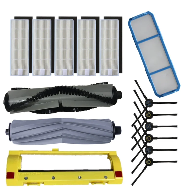 Роликовая крышка основной щетки, боковая щетка, HEPA-фильтр, ткань для швабры для Silvercrest SSR1 SSRA1 ilife A9s A9 A7, детали робота-пылесоса