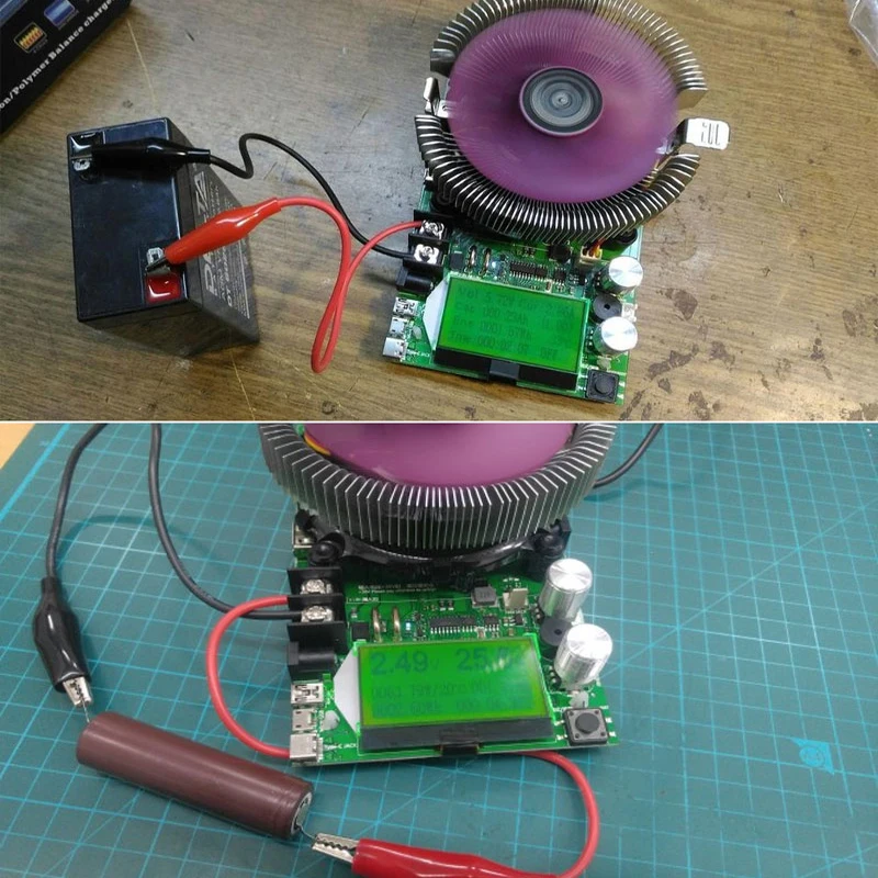 Imagem -04 - Medidor de Capacidade Acidificada ao Chumbo da Descarga do Lítio da C.c. 12v 24v do Verificador de Usb da Bateria de Carga Eletrônica Atual Constante Ajustável de 200v 150w