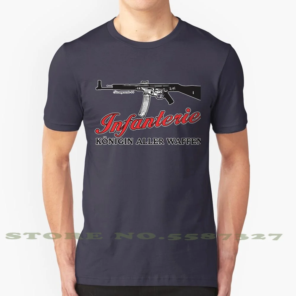 Stg ( Sturmgewehr ) 44 - Infanterie Konigin Aller Waffen 100% Cotton T-Shirt Pzd Pzd501 Axis Forces Infantry Division Army Ww2