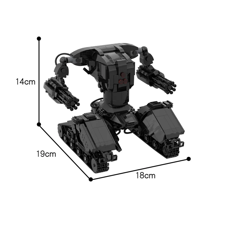 MOC Mech Tank Hunter Killer Building Blocks high-tech  Robot Bricks Model DIY Toys For Kids Boy Birthday Gifts 1223pcs