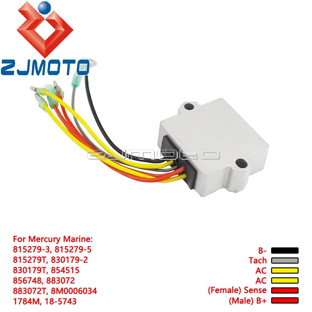 

1x Voltage Regulator Rectifier For Mercury Marine 815279-3 815279-5 815279T 830179-2 830179T 854515 856748 883072 8M0006034