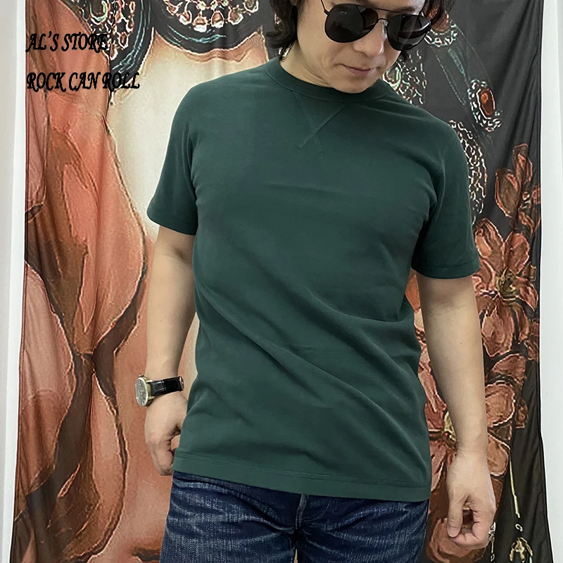 AL6132 RockCanRoll Asian Size Super Top Quality Flexible 300GSM 10.6oz Heavy Casual Tee Soft Thick Cotton T Shirt