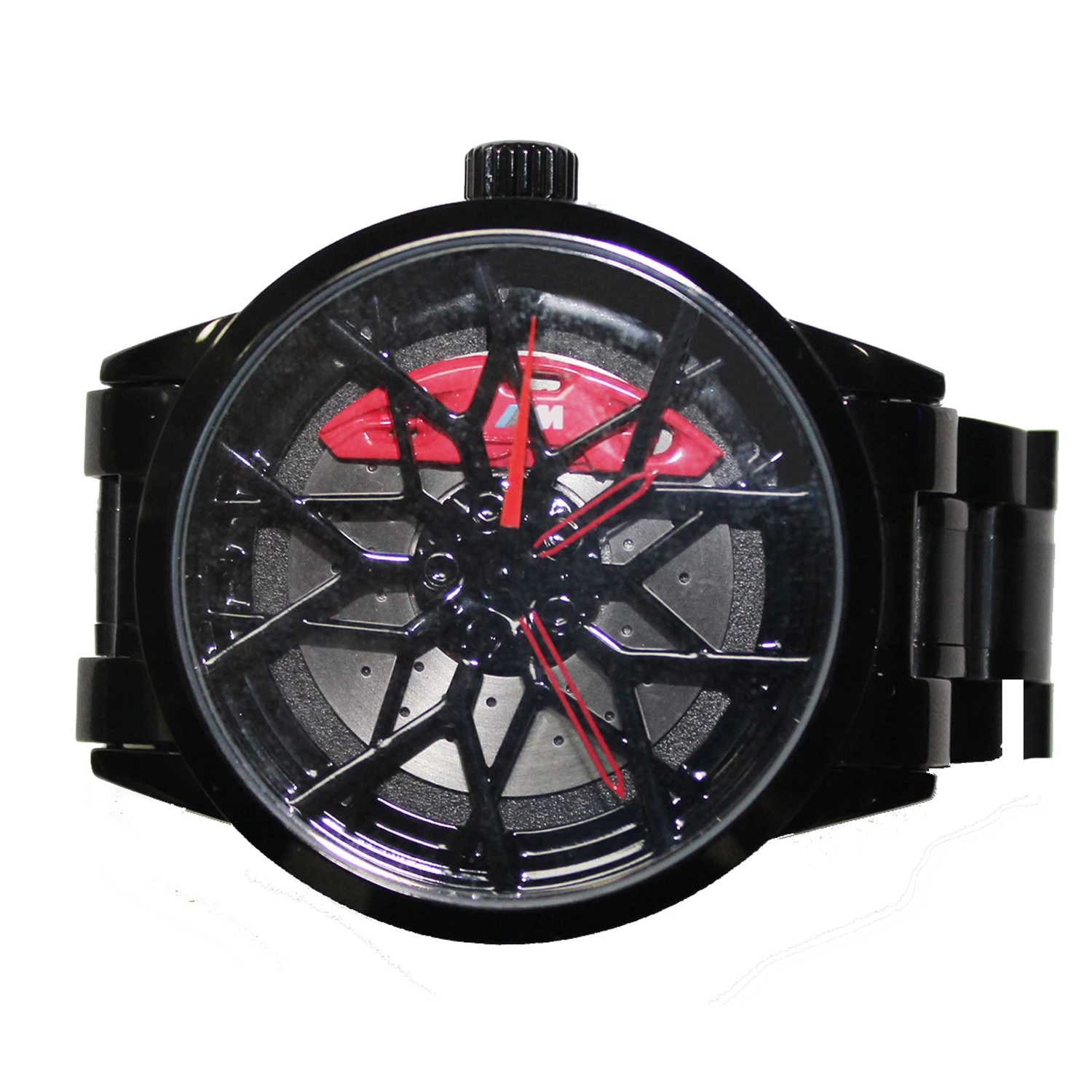 Montre de sport en acier inoxydable pour homme, montre-bracelet, course de ventilateurs F1, roue automatique, design 3D, mode, nouveau design