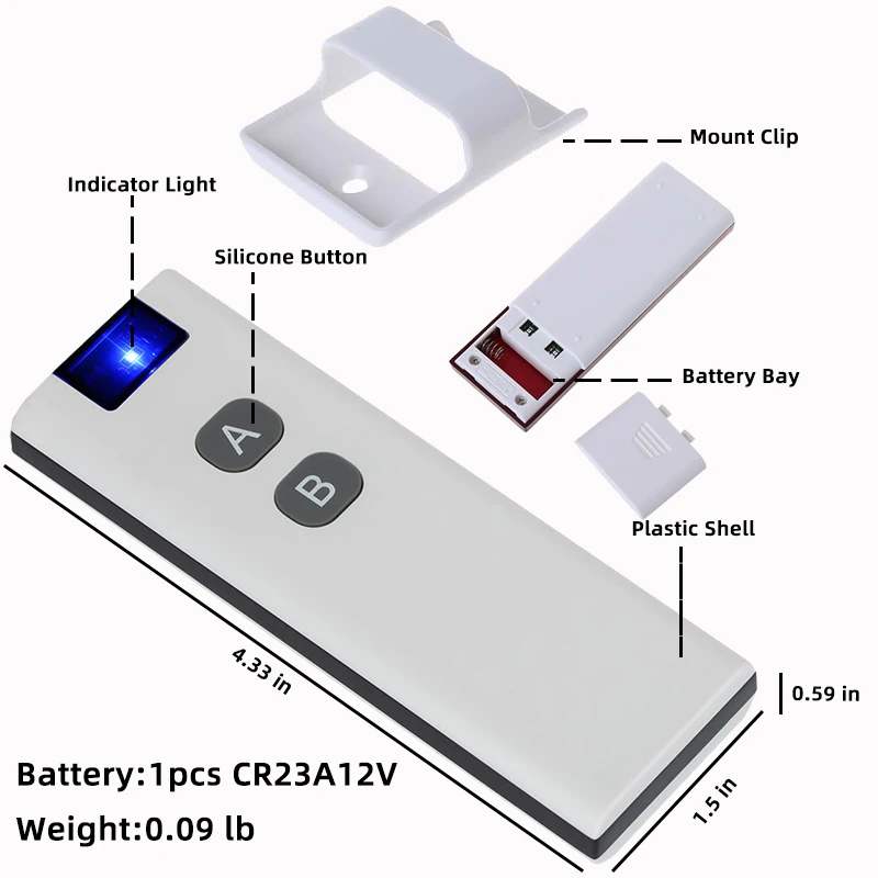 Inteligentne gniazdo DIESE z pilotem i nadajnikiem 433mhz 220V 15A programowalne gniazdko elektryczne do LED/oświetlenia