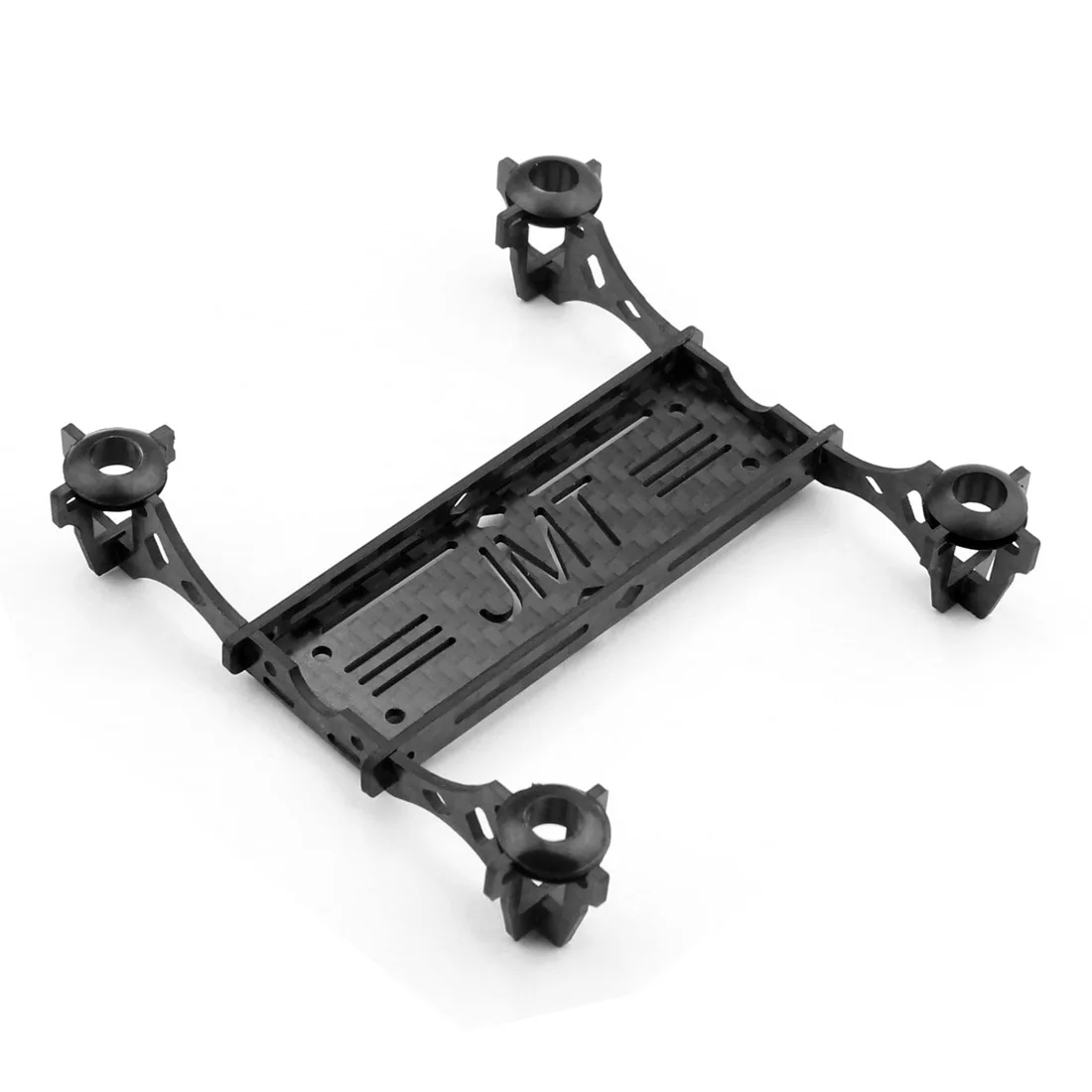 Jmt mini kit de estrutura de fibra de carbono com distância entre eixos de 100mm, suporte para motor de escova 8520/hélice de 55mm para aeronaves quadricóptero fpv rc