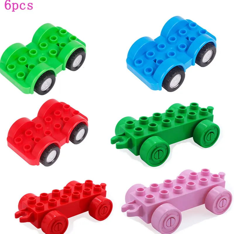 Diy New Big Size 2 Type of Car Toys Base Plate Building Blocks Enlighten Baby Bricks Kids Creative Toy for Children Gifts