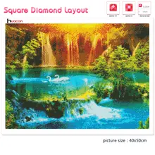 Diamond Painting Kit with Landscape and Swan #5