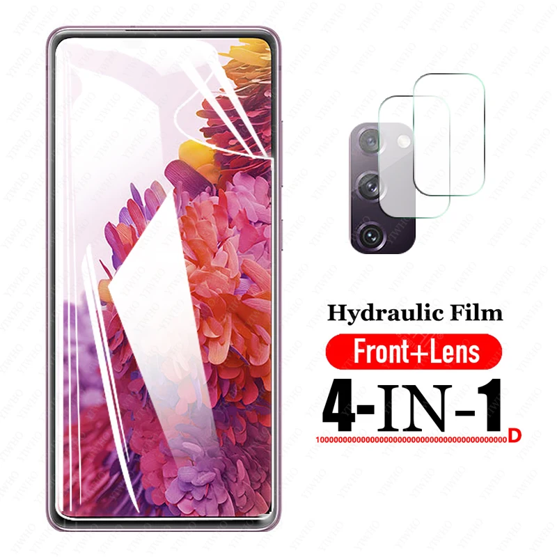 Película protectora de hidrogel para Samsung Galaxy S20 FE 5g, Protector de pantalla S20, edición de ventilador, cristal de lente de cámara para Samsung Galaxy S20 Lite