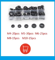 1/10p einseitige Gummitüllen zum Schutz, Ring15/17/20/22/25/27/30/32/35/40/45/50/70 mm, geruchlose Gummidichtung zum Schutz des Drahts – Detail 19