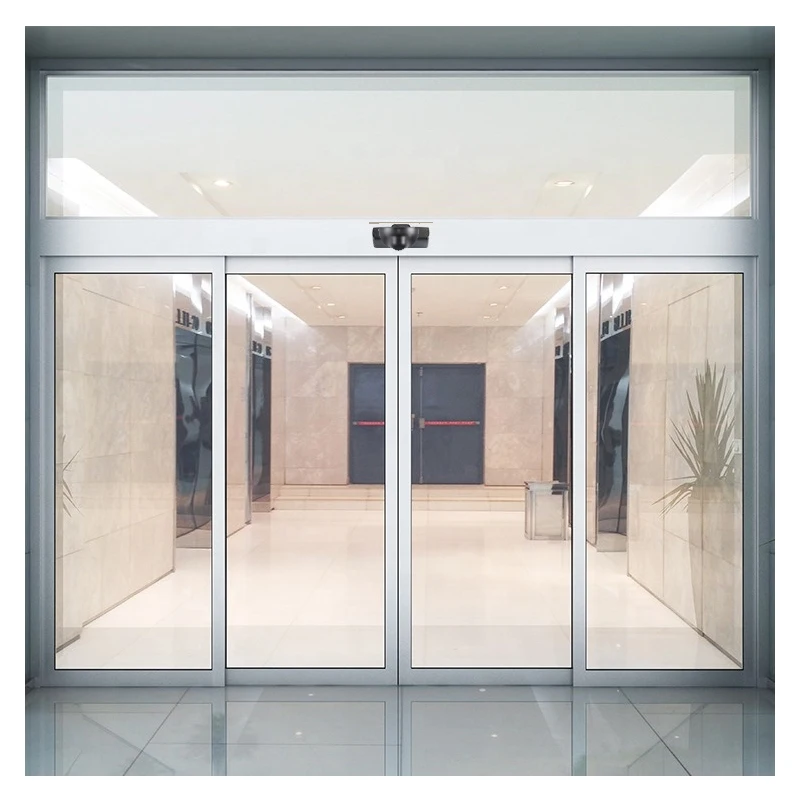 New IR Opener Motor automatic sliding double door opener mechanism for Glass office door, wooden door