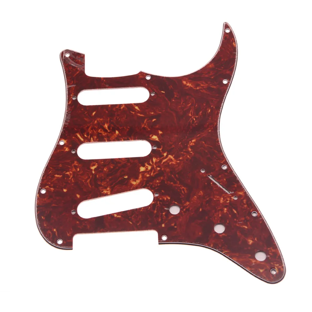 

11 Hole Vintage Tortoise ST/Strat Guitar Pickguard Scratch Plate Bridge Reversed Fits for Stratocaster Jimi/Hendrix Guitar Parts