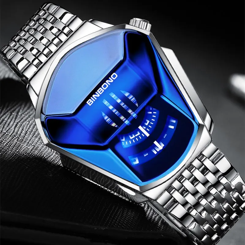 2024 New Luxury Fashion Trend Sports Men\'s Watch Casual Steel Band Black Technology Watch Milano Waterproof Quartz Watches Male