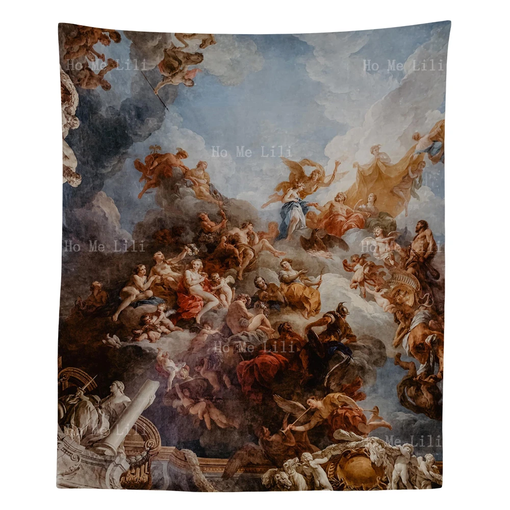 Art And Buildings The Renaissance Ceiling Painting At Versailles Greek Mythology Tapestry By Ho Me Lili For Home Decor