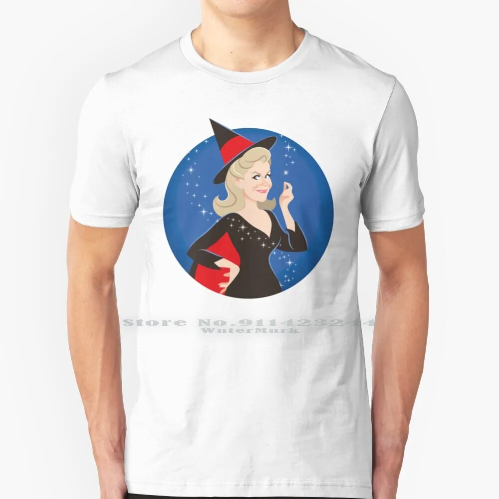 Samantha 100% Cotton T Shirt Samantha Bewitched Classic Tv Alejandromogolloart Alejandro Mogollo Art Tee Short Sleeve Long