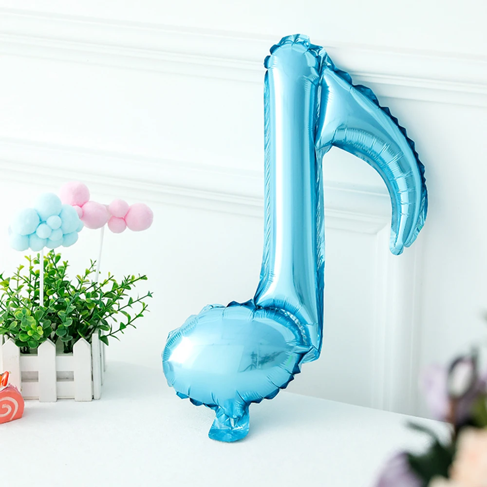 2Pcs/Pair Mix Musical Notes Balloons Quaver Shaped Balloons Birthday Party Decorations Music Theme Supplies Gifts Wedding Decors