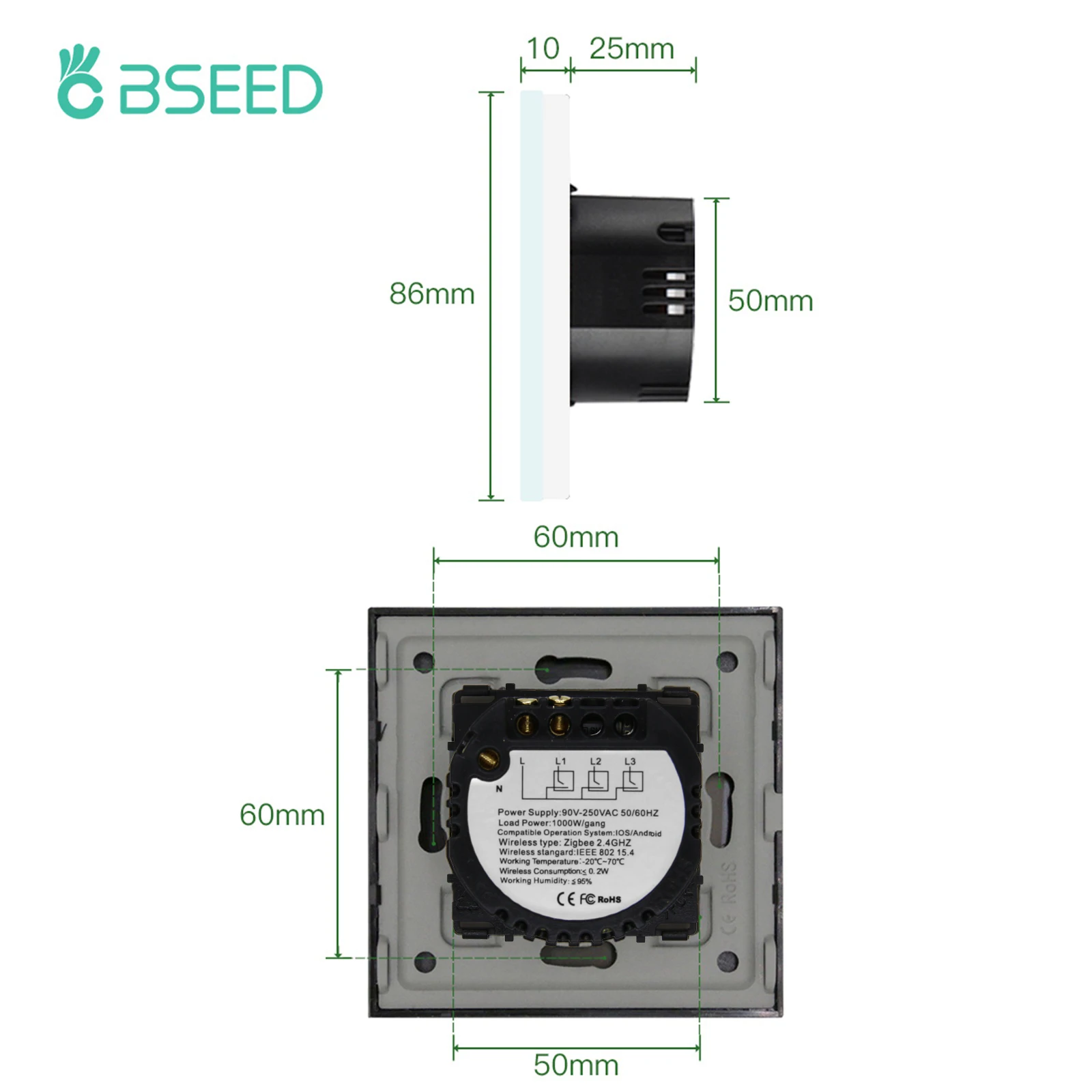 スマートスイッチ,EU,ロシア,マレーシアからの新しい,zigbee,タッチ,wifi,調光器,白,黒,金,Google