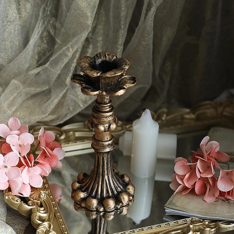 Retro candeliere puntelli foto candela sfondo di ripresa decorazioni per la casa ornamenti puntelli fotografia INS stile retrò