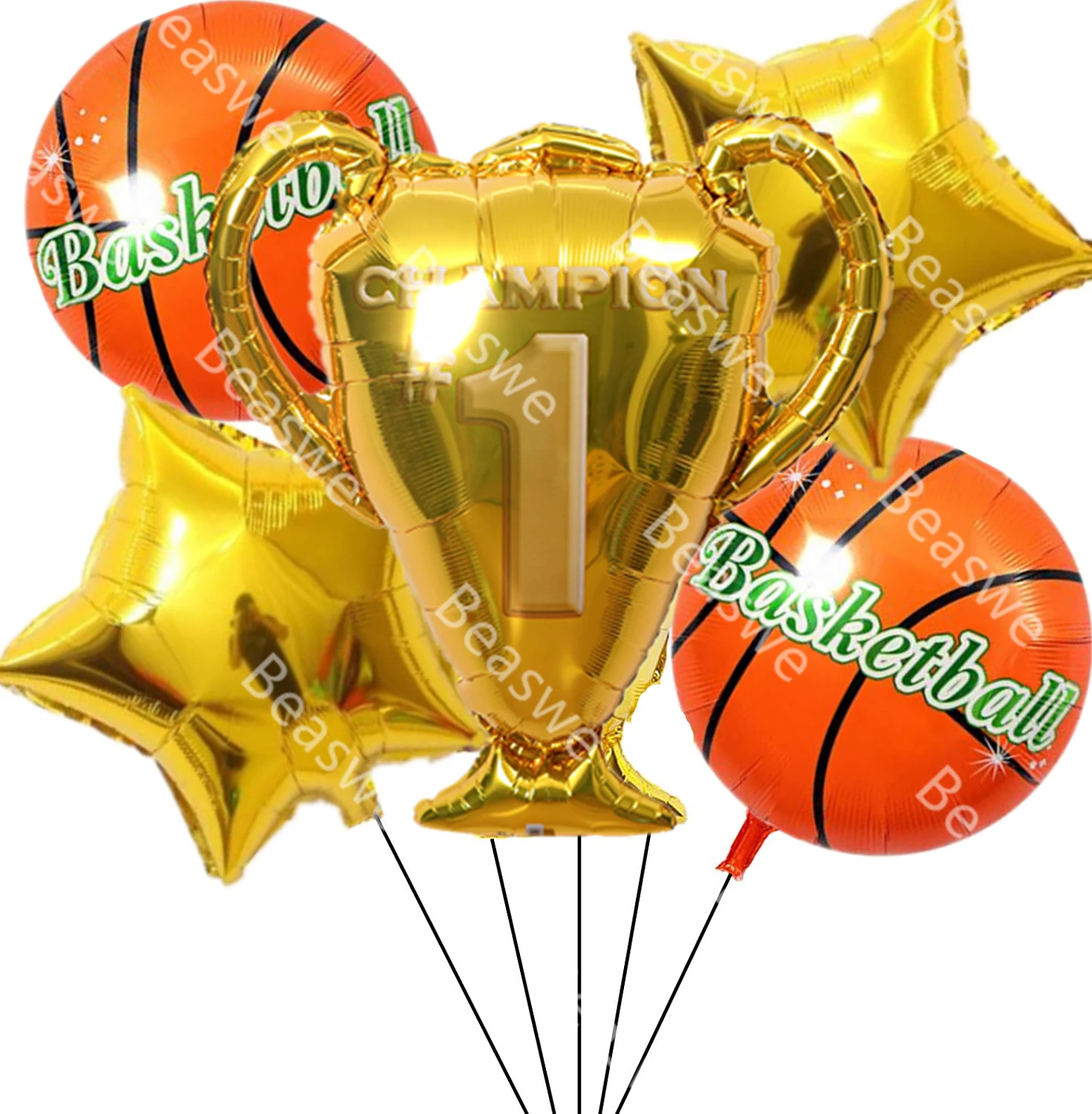 1set Gold Champion Prize Sport Balloons soccer Party Latex Balls baby Boys Birthday Games Toys Event Party decorations Supplies