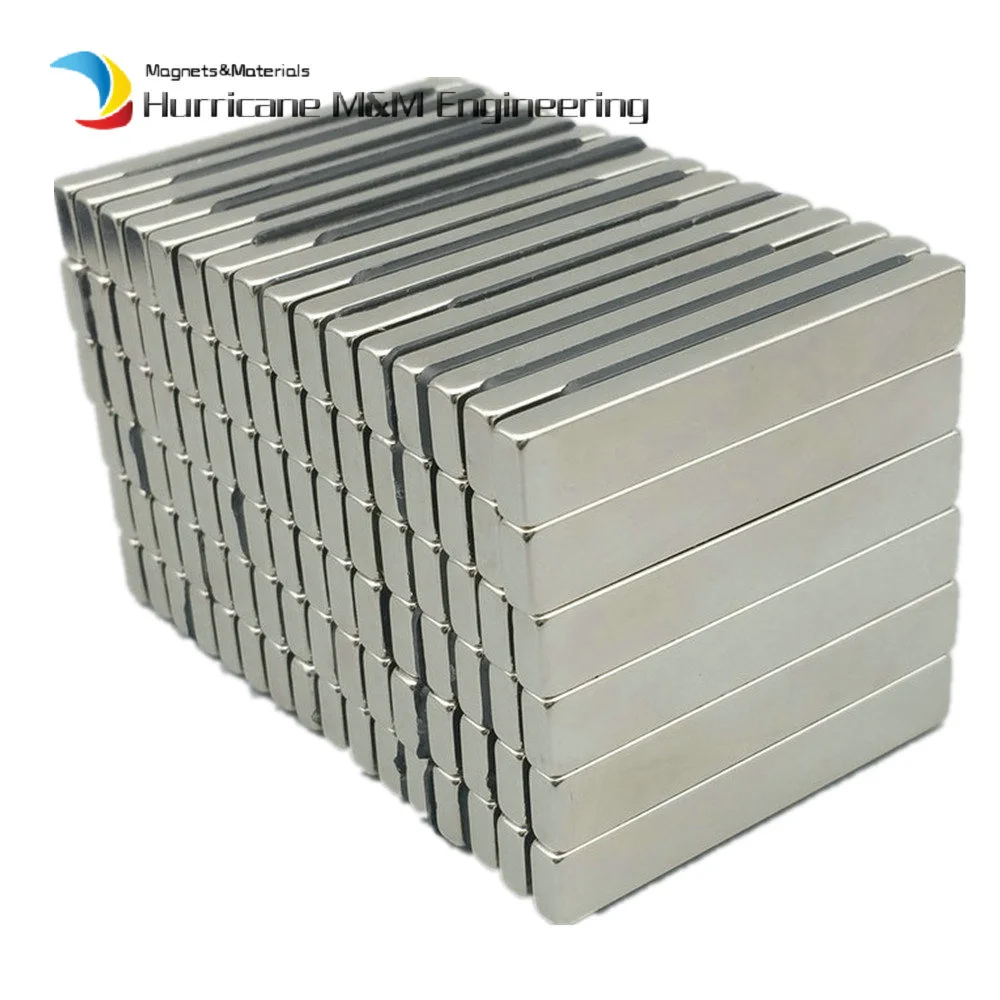12pcs Filter Magnet NdFeB Block 60x10x5mm Neodymium Magnets Can Anti-Rust for Automotive Oil and Water Pipe Filtration