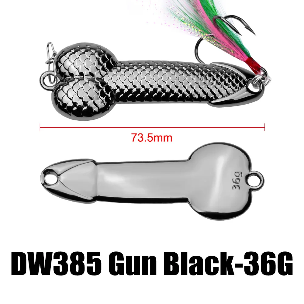 3g-36g Penis Löffel Pailletten Köder Minnow Harte VIB Klinge Köder Penis Köder Swimbait Crankbait Spinner Bass mit Drillinge – Detail 12
